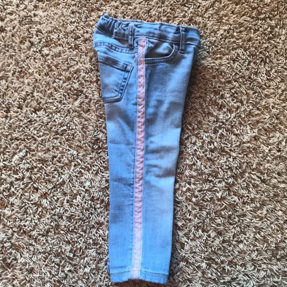 2T Denim with pink accent